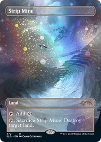 Strip Mine (Borderless) (Galaxy Foil), Secret Lair Drop Series