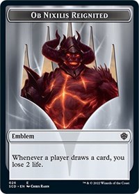 Emblem - Ob Nixilis Reignited Double-Sided Token, Starter Commander Decks