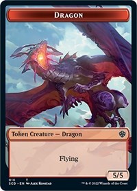 Dragon Double-Sided Token, Starter Commander Decks