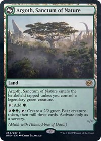 Argoth, Sanctum of Nature, The Brothers' War