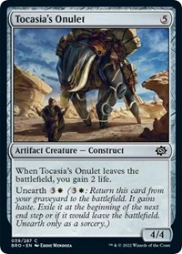 Tocasia's Onulet, The Brothers' War