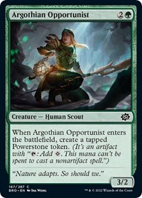 Argothian Opportunist, The Brothers' War