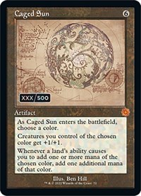 Caged Sun (Schematic) (Serial Numbered), The Brothers' War: Retro Frame Artifacts