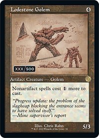 Lodestone Golem (Schematic) (Serial Numbered), The Brothers' War: Retro Frame Artifacts