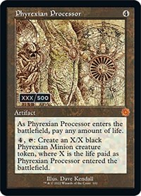 Phyrexian Processor (Schematic) (Serial Numbered), The Brothers' War: Retro Frame Artifacts