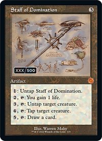 Staff of Domination (Schematic) (Serial Numbered), The Brothers' War: Retro Frame Artifacts