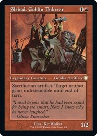 Slobad, Goblin Tinkerer (Retro Frame), Commander: The Brothers' War