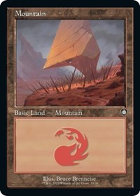 Mountain (35) (Retro Frame), Commander: The Brothers' War