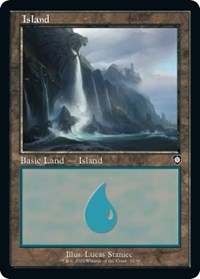 Island (32) (Retro Frame), Commander: The Brothers' War
