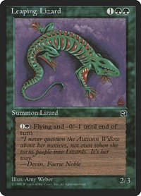 Leaping Lizard, Homelands