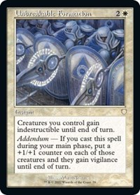 Unbreakable Formation (Retro Frame), Commander: The Brothers' War