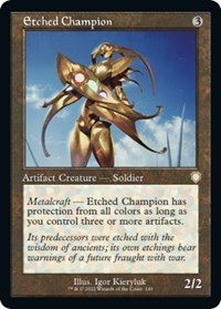 Etched Champion (Retro Frame), Commander: The Brothers' War