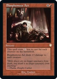 Blasphemous Act (Retro Frame), Commander: The Brothers' War