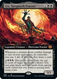 Gix, Yawgmoth Praetor (Extended Art), The Brothers' War