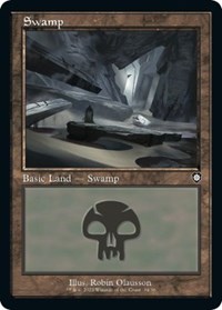 Swamp (34) (Retro Frame), Commander: The Brothers' War