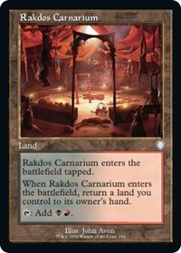Rakdos Carnarium (Retro Frame), Commander: The Brothers' War