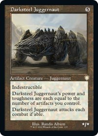 Darksteel Juggernaut (Retro Frame), Commander: The Brothers' War