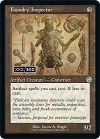 Foundry Inspector (Schematic) (Serial Numbered), The Brothers' War: Retro Frame Artifacts