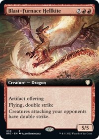 Blast-Furnace Hellkite (Extended Art), Commander: The Brothers' War