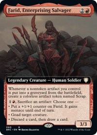 Farid, Enterprising Salvager (Extended Art), Commander: The Brothers' War