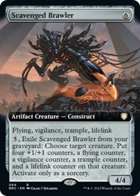 Scavenged Brawler (Extended Art), Commander: The Brothers' War