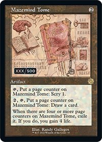 Mazemind Tome (Schematic) (Serial Numbered), The Brothers' War: Retro Frame Artifacts