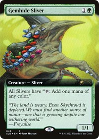 Gemhide Sliver (Extended Art), Secret Lair Drop Series
