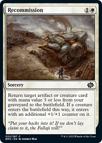 Recommission, The Brothers' War