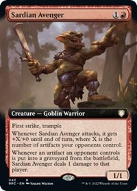 Sardian Avenger (Extended Art), Commander: The Brothers' War