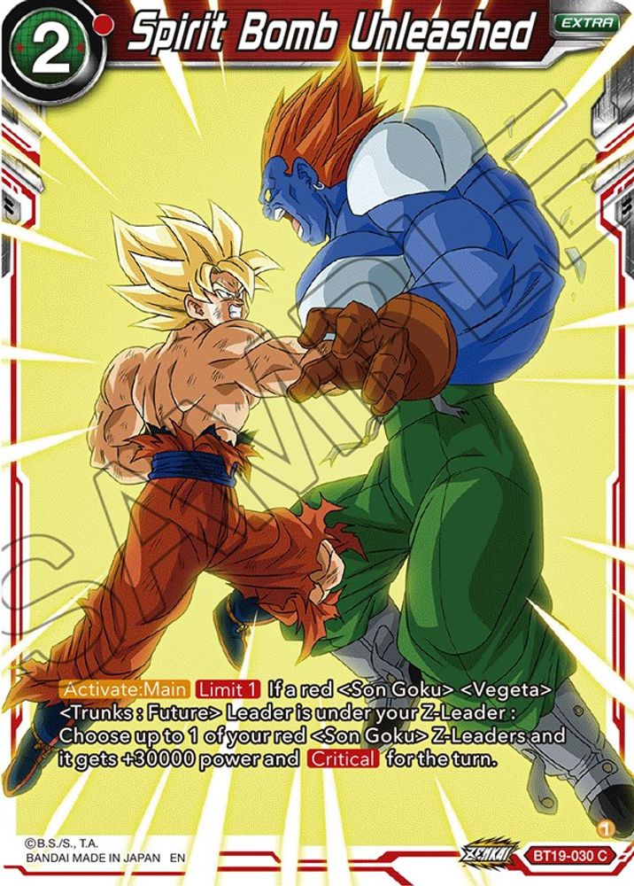 Spirit Bomb Unleashed, Standard, front