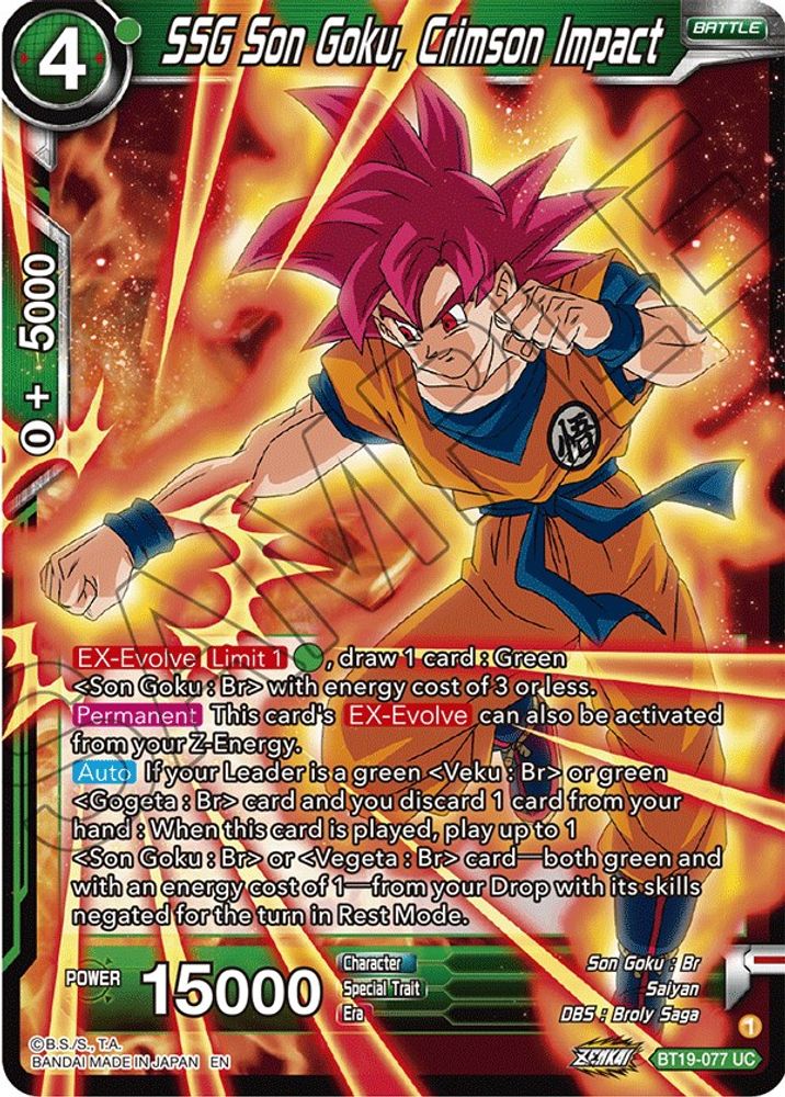SSG Son Goku, Crimson Impact, Standard, front