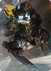 Retrieval Agent Art Card (Gold-Stamped Signature), Art Series: The Brothers' War