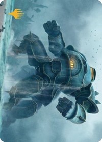 Depth Charge Colossus Art Card (Gold-Stamped Planeswalker Symbol), Art Series: The Brothers' War