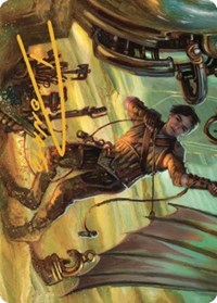 Mishra, Excavation Prodigy Art Card (Gold-Stamped Signature), Art Series: The Brothers' War