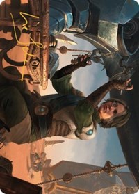 Tocasia, Dig Site Mentor Art Card (Gold-Stamped Signature), Art Series: The Brothers' War