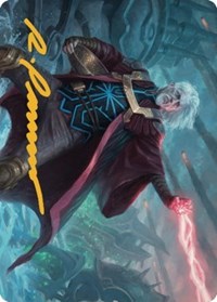 Urza, Lord Protector Art Card (Gold-Stamped Signature), Art Series: The Brothers' War