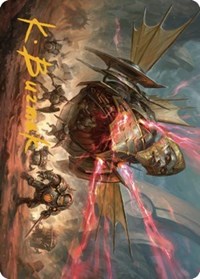 Liberator, Urza's Battlethopter Art Card (Gold-Stamped Signature), Art Series: The Brothers' War