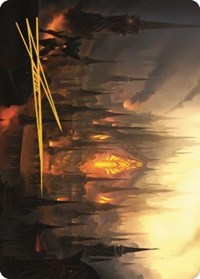 Mishra's Foundry Art Card (Gold-Stamped Signature), Art Series: The Brothers' War