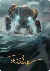 Island Art Card (Gold-Stamped Signature), Art Series: The Brothers' War