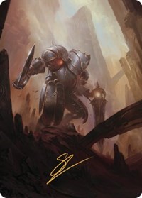 Mountain Art Card (Gold-Stamped Signature), Art Series: The Brothers' War