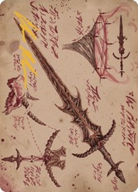 Blackblade Reforged Art Card (Gold-Stamped Signature), Art Series: The Brothers' War