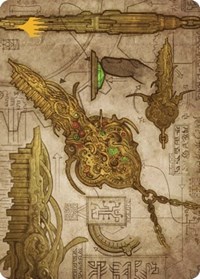 Key to the City Art Card (Gold-Stamped Planeswalker Symbol), Art Series: The Brothers' War