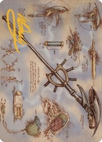 Staff of Domination Art Card (Gold-Stamped Signature), Art Series: The Brothers' War
