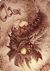 Wurmcoil Engine Art Card, Art Series: The Brothers' War