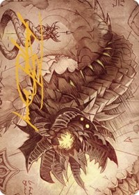 Wurmcoil Engine Art Card (Gold-Stamped Signature), Art Series: The Brothers' War