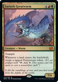 Sarinth Greatwurm, Promo Pack: The Brothers' War