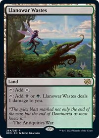 Llanowar Wastes, Promo Pack: The Brothers' War