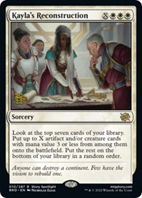 Kayla's Reconstruction, Prerelease Cards