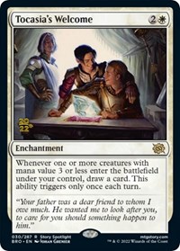 Tocasia's Welcome, Prerelease Cards
