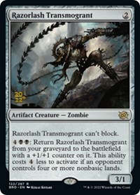 Razorlash Transmogrant, Prerelease Cards